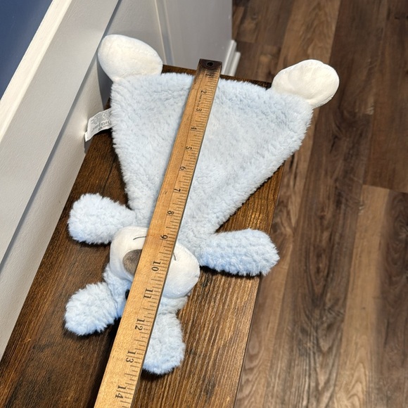 Demdaco Lovey Plush Puppy Dog Rattle Security Blanket Nat & Jules 2019 Soft Eyes - Picture 5 of 6